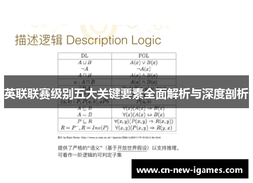 英联联赛级别五大关键要素全面解析与深度剖析